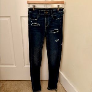 American Eagle Distressed Blue Jeans